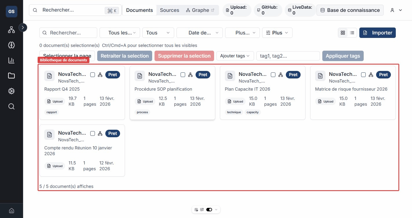Bibliotheque de documents